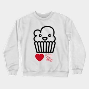 Popcorn,Lover Heartbeat,Gift Popcorn. Crewneck Sweatshirt